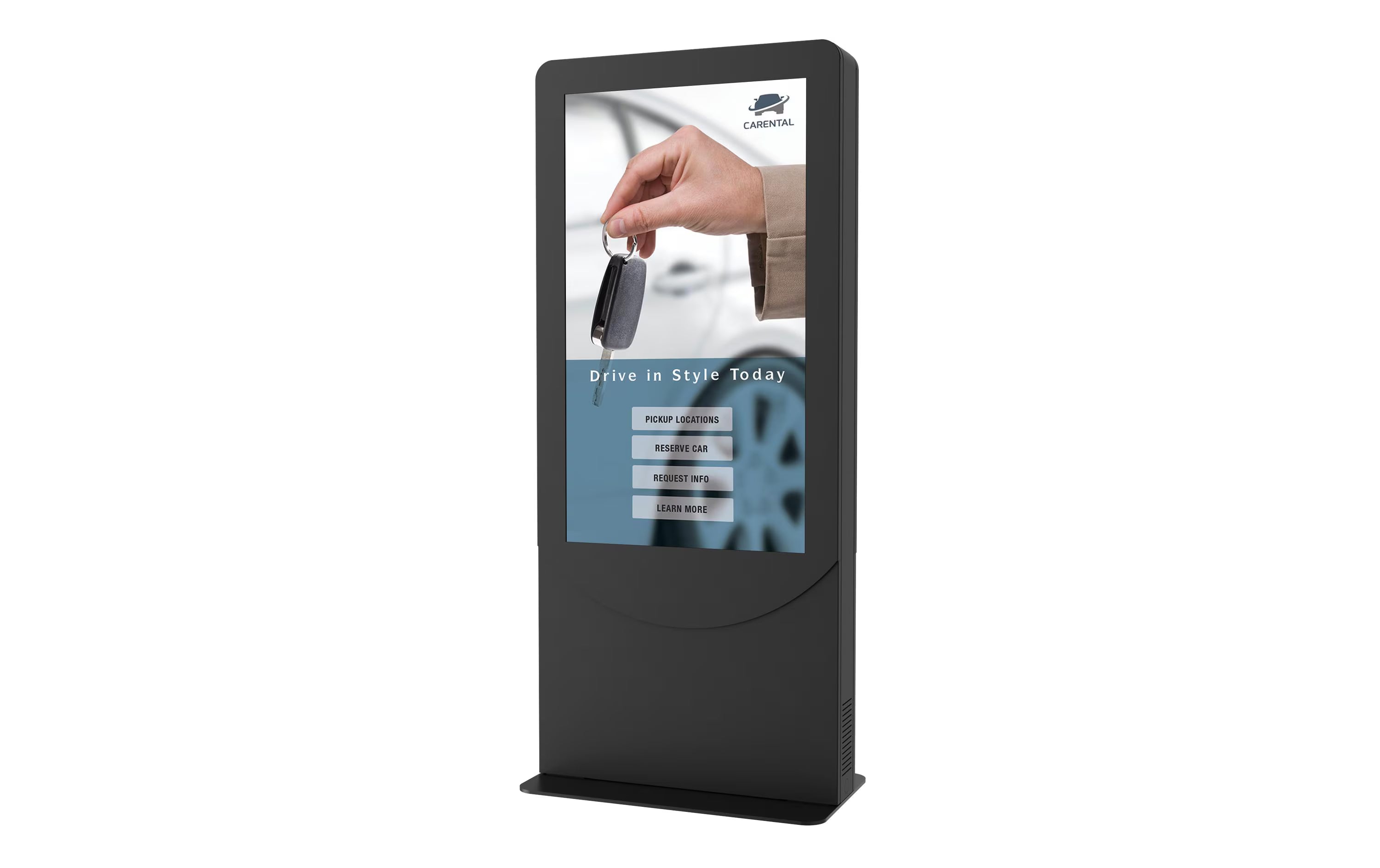 Peerless-AV Kioskrahmen KIPC2565B-3-EUK Schwarz, für 65"