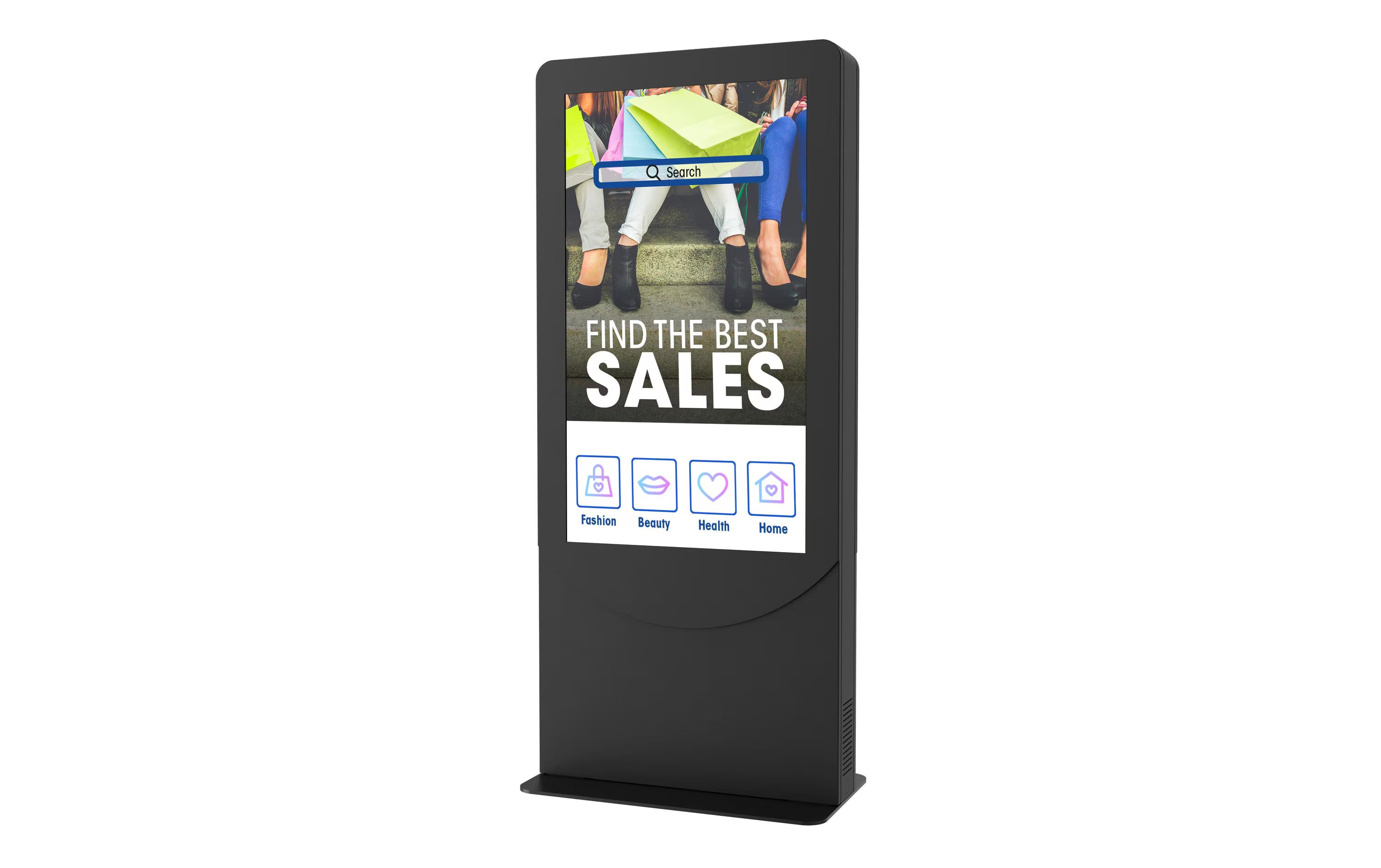 Peerless-AV Kioskrahmen KIPC2565B-3-EUK Schwarz, für 65"
