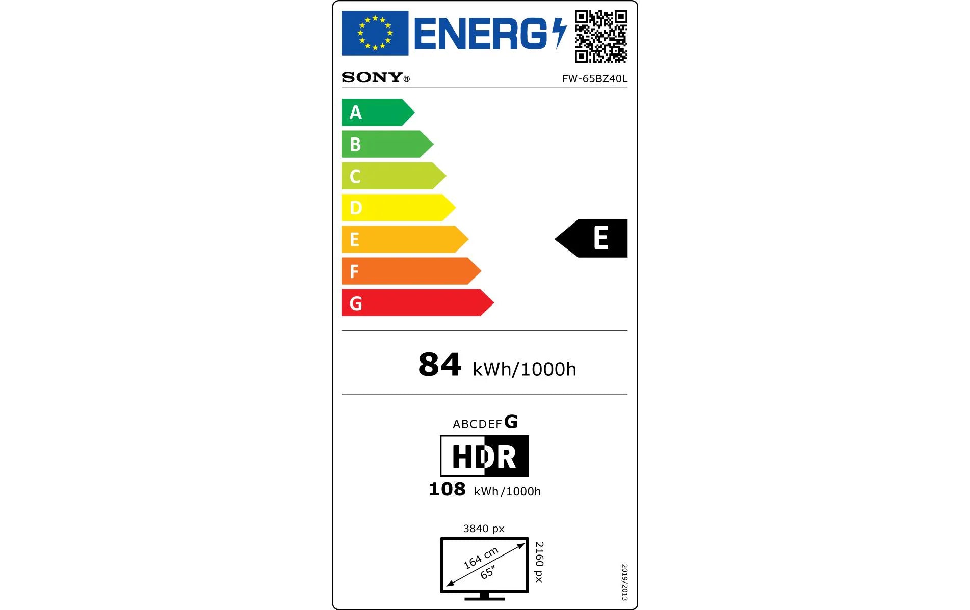 Sony Public Display FW-65BZ40L 65 "