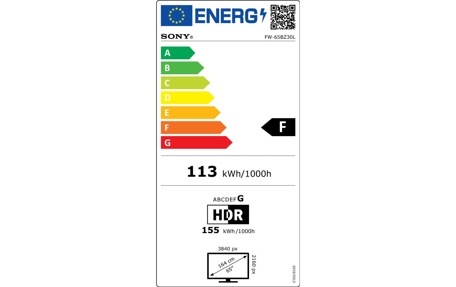 Sony Public Display FW-65BZ30L 65 "