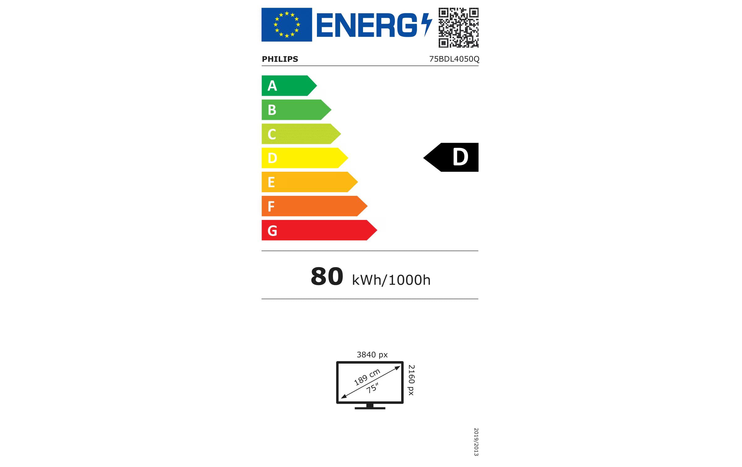 Philips Public Display Q-Line 75BDL4050Q/00 74.5 "