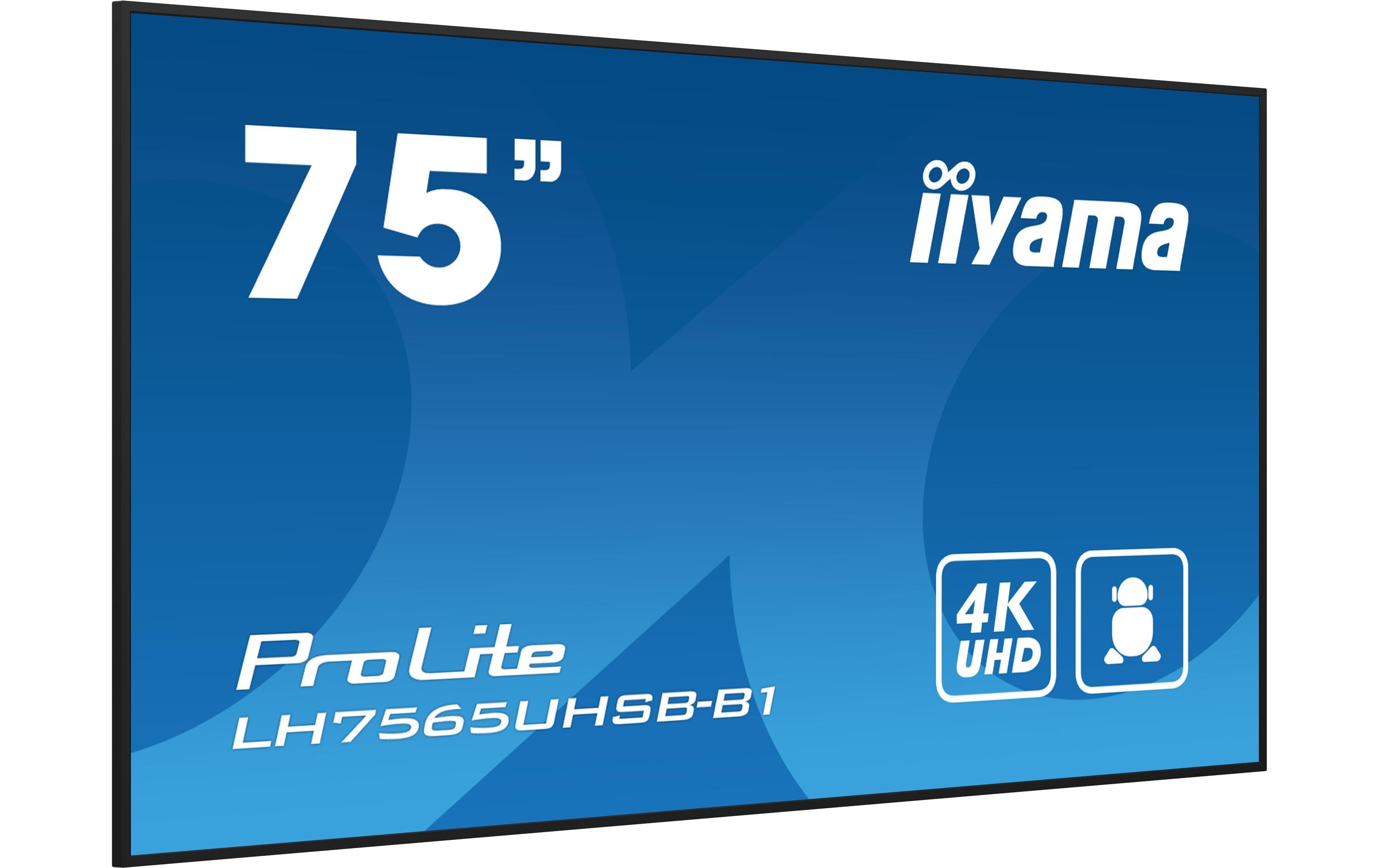 iiyama Public Display ProLite LH7565UHSB-B1 74.5 "
