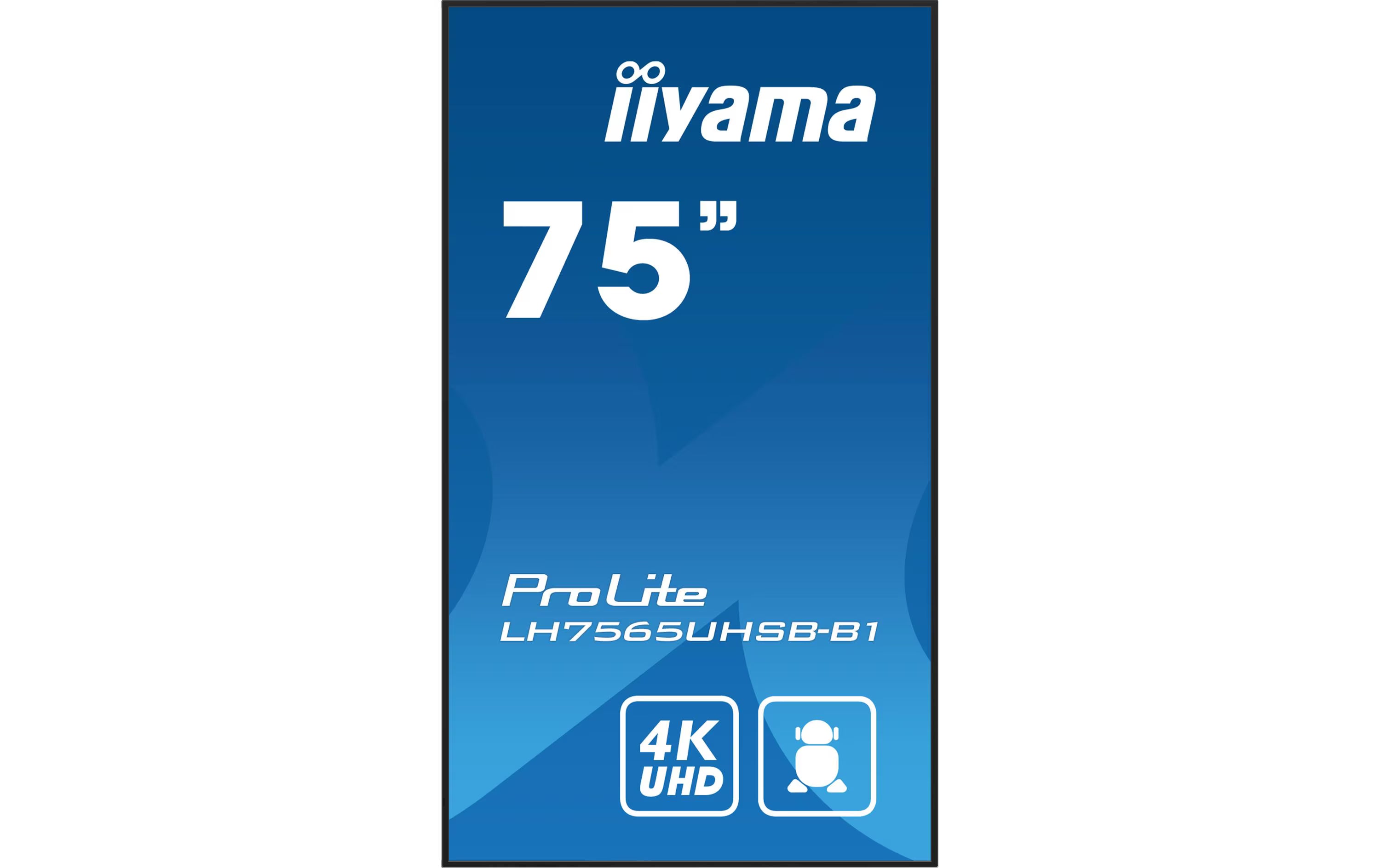 iiyama Public Display ProLite LH7565UHSB-B1 74.5 "