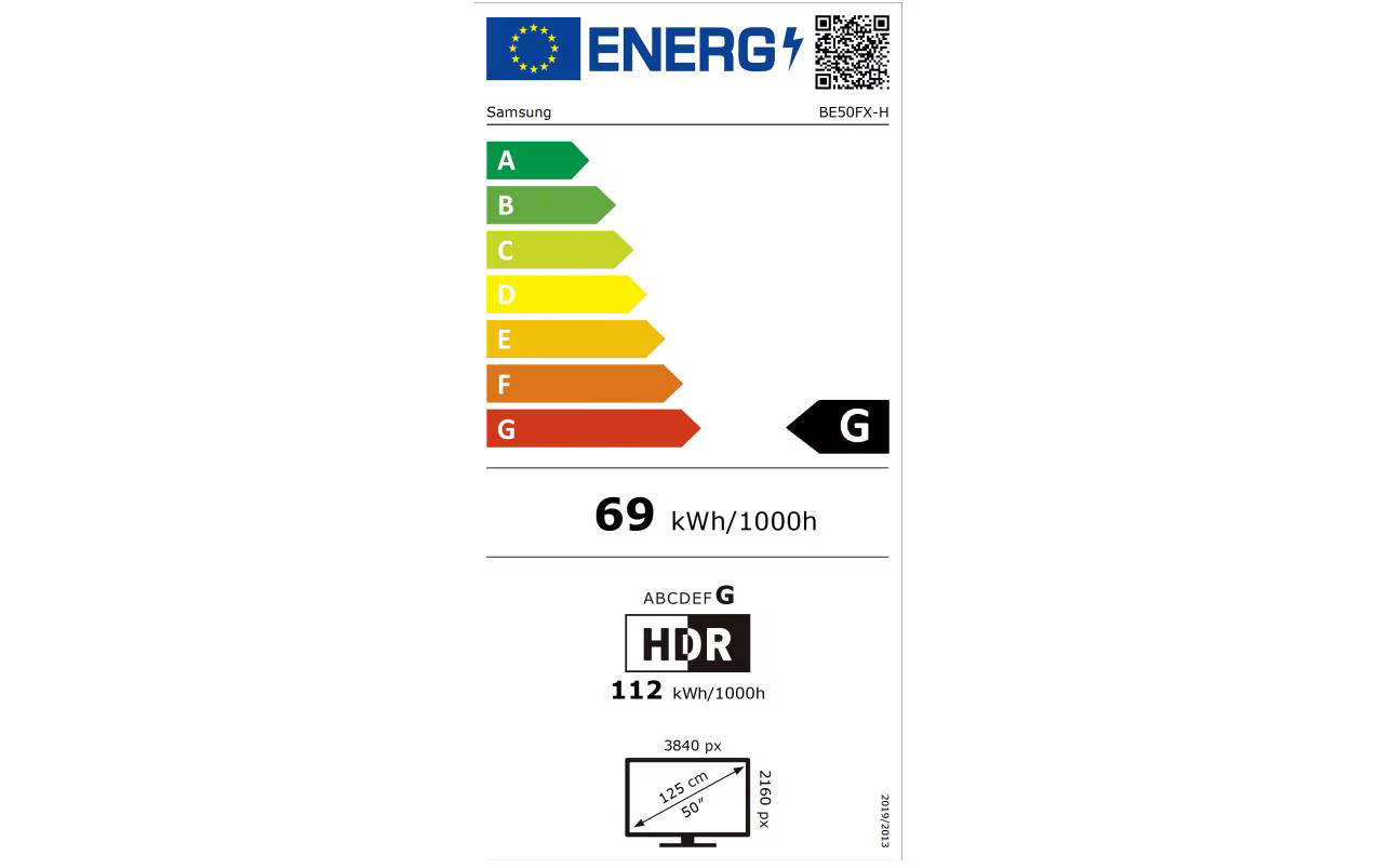 Samsung Public Display BE50FX-H 50 "