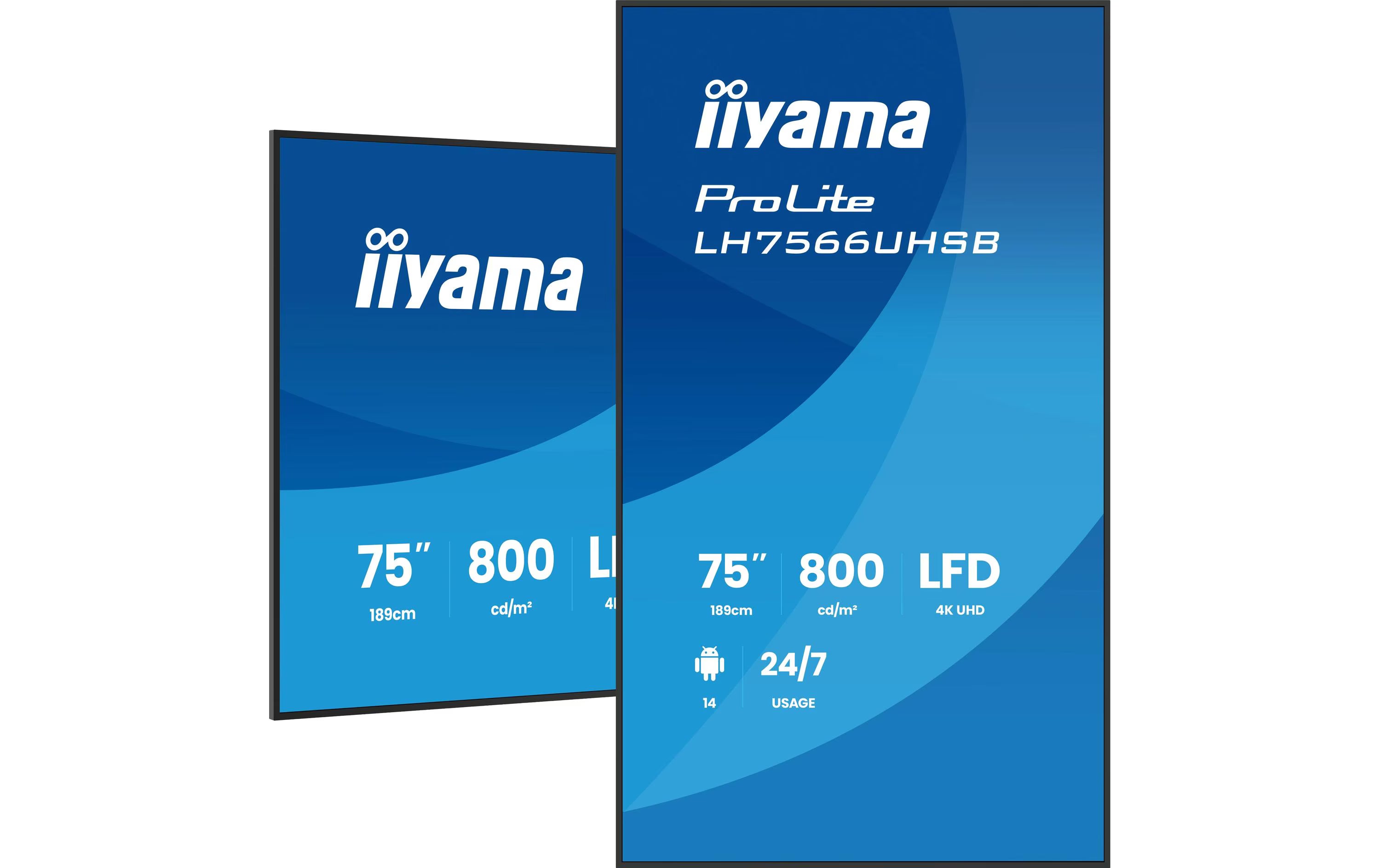 iiyama Public Display ProLite LH7566UHSB-B1AG 75 "