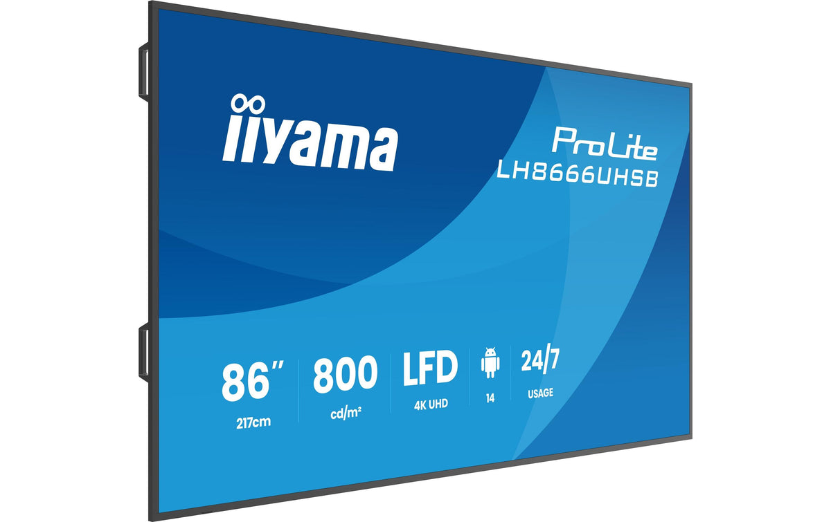 iiyama TFT 86.0 iiyama – ProLite – LH8666UHSB-B1AG ** 16:9 - 24/7
