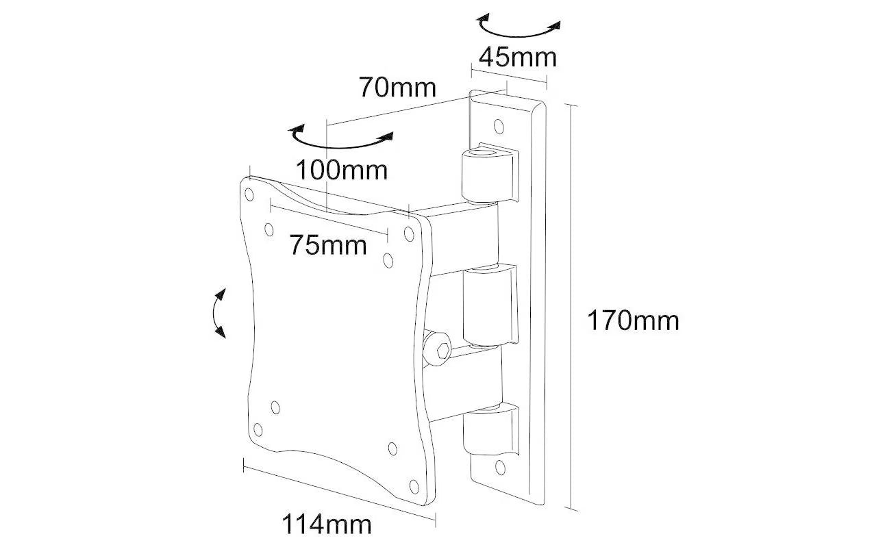 NEOMOUNTS Wandhalterung FPMA-W810 Schwarz