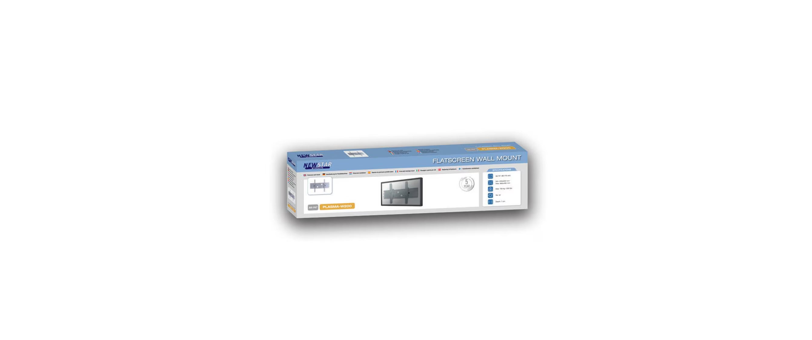 NEOMOUNTS Wandhalterung PLASMA-W200 Silber