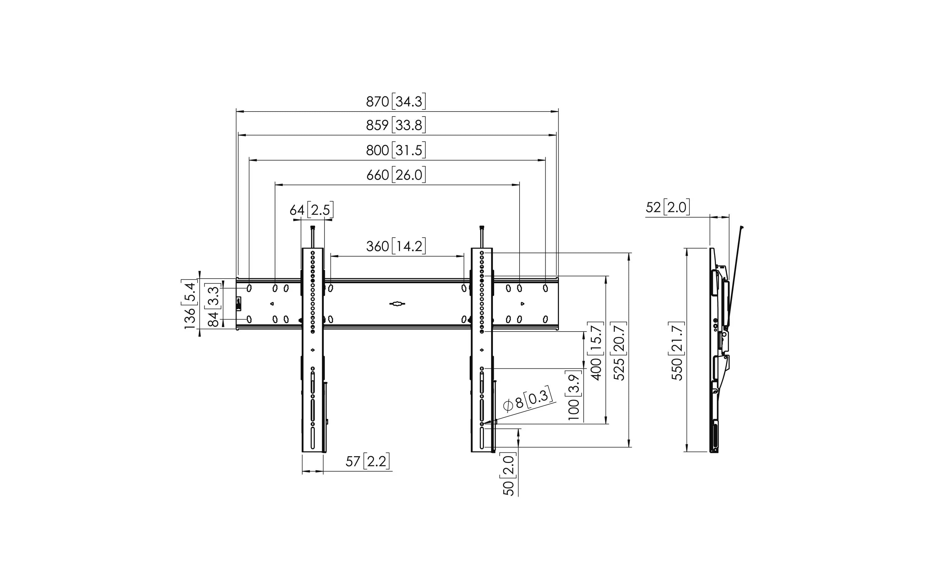 Vogel's Wandhalterung PFW6810 Schwarz