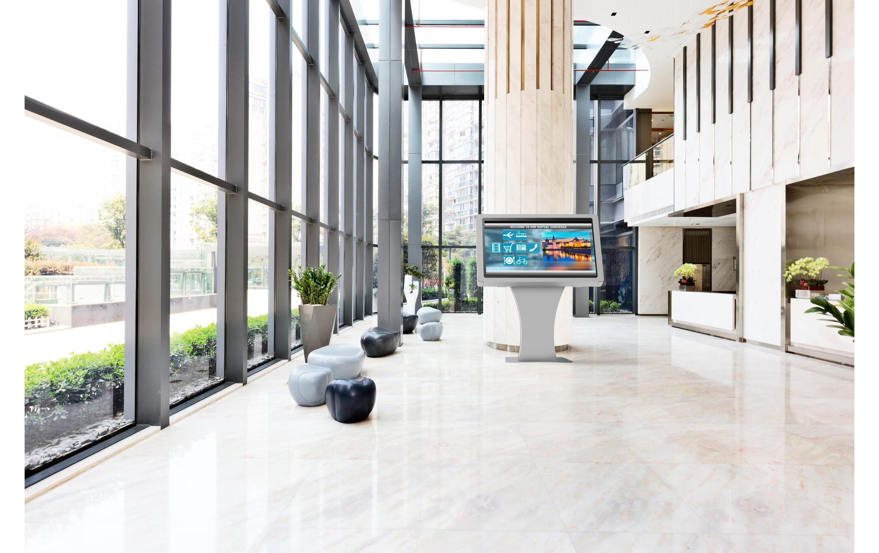 Peerless-AV Kioskrahmen KILH555-S-EUK Silber, für 55"