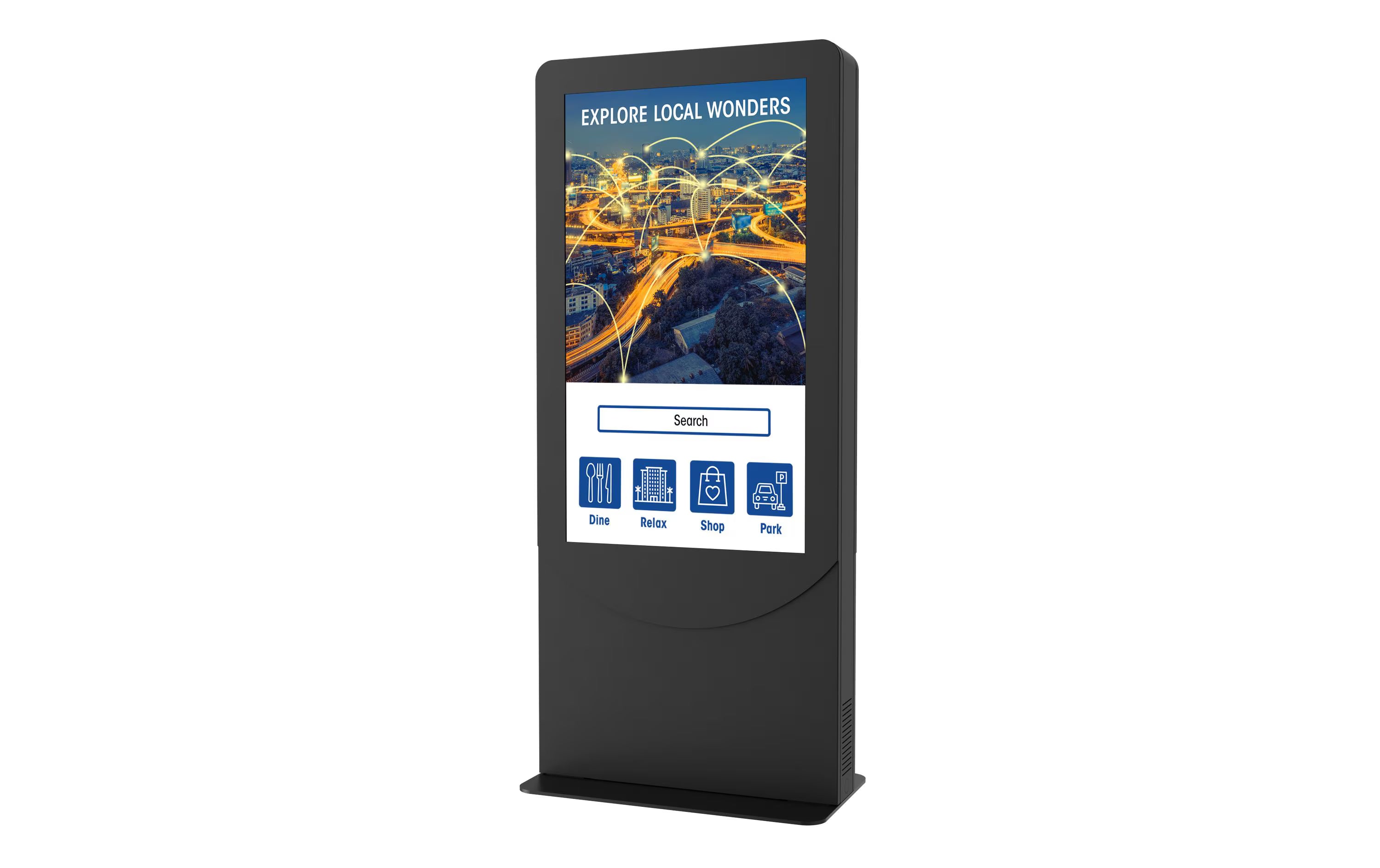 Peerless-AV Kioskrahmen KIPC2555B-3-EUK Schwarz, für 55"