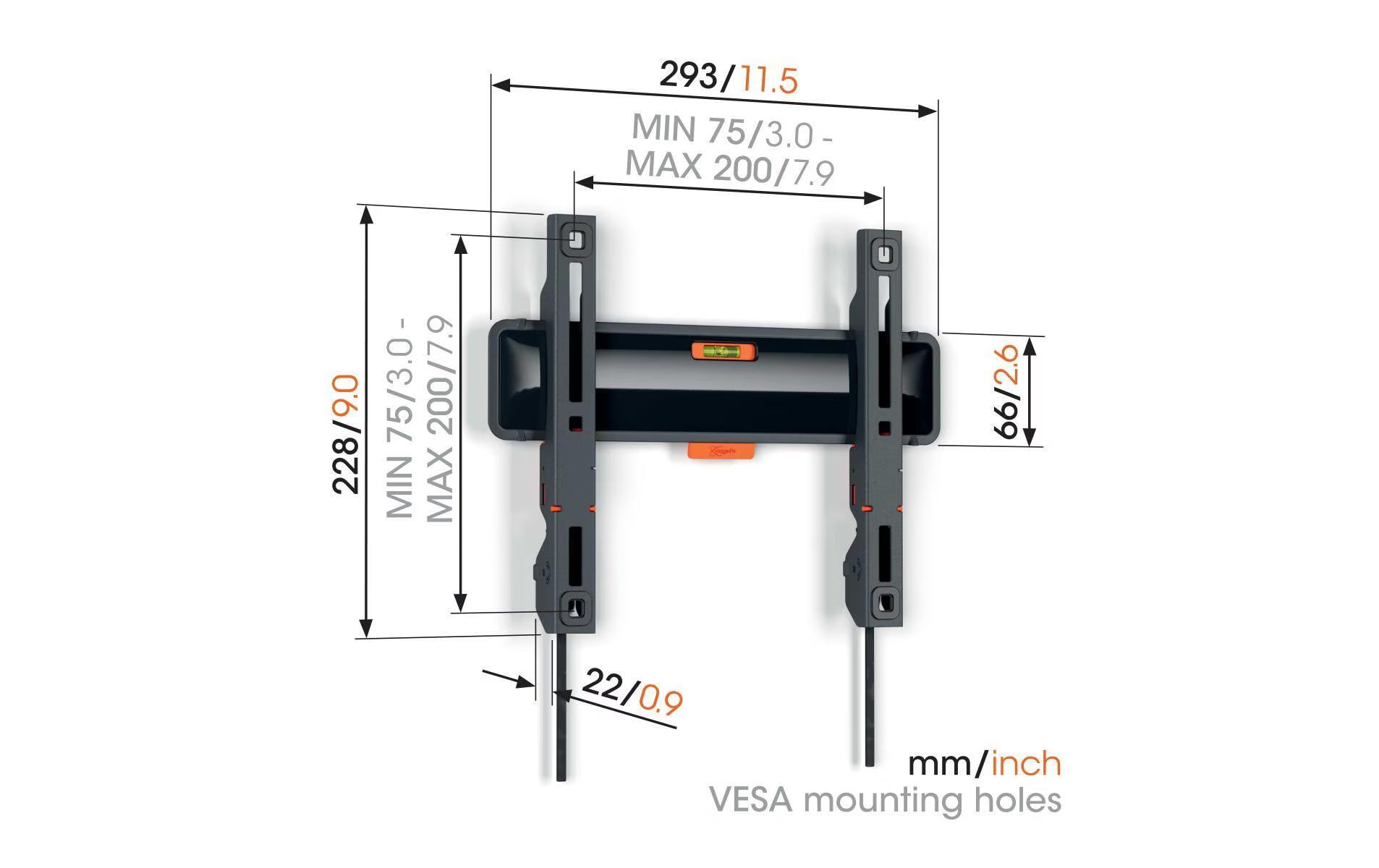 Vogel's Wandhalterung TVM 3205 Schwarz