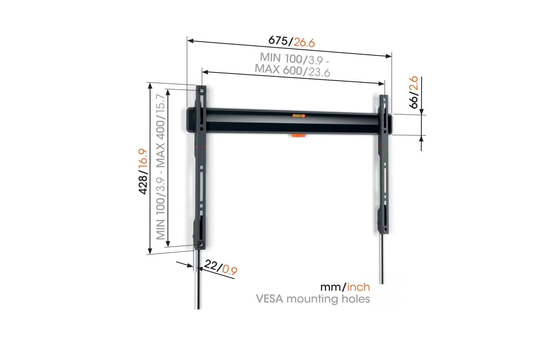 Vogel's Wandhalterung TVM 3605 Schwarz