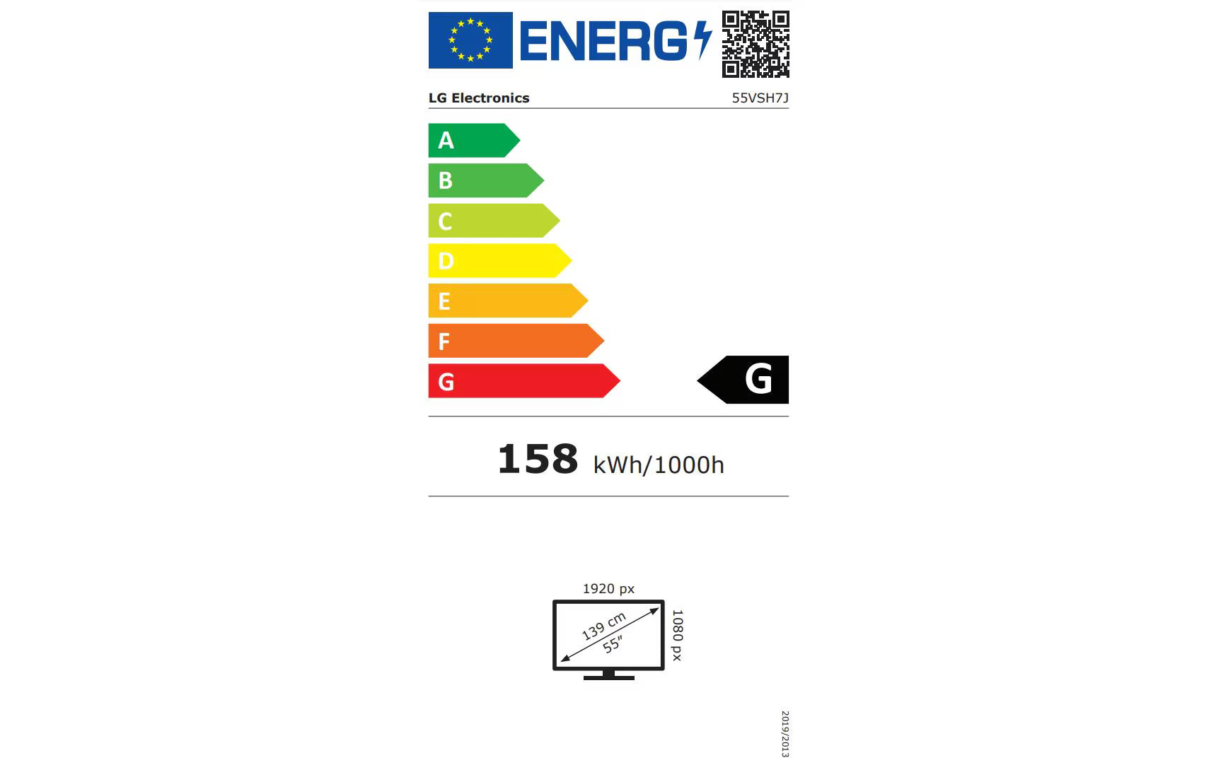 LG Videowall Display 55VSH7J-H 55 "