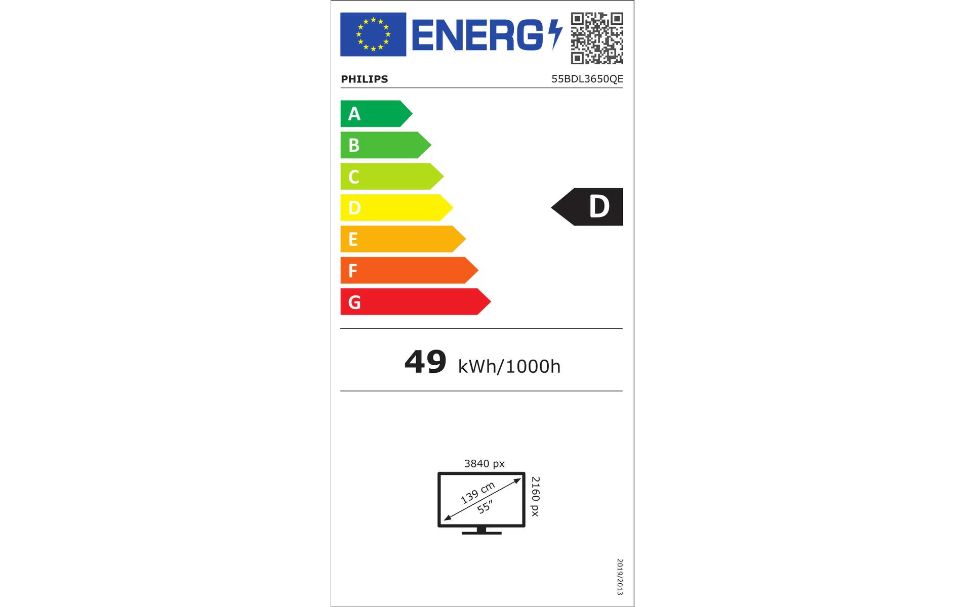 Philips Public Display QE-Line 55BDL3650QE/00 55 "