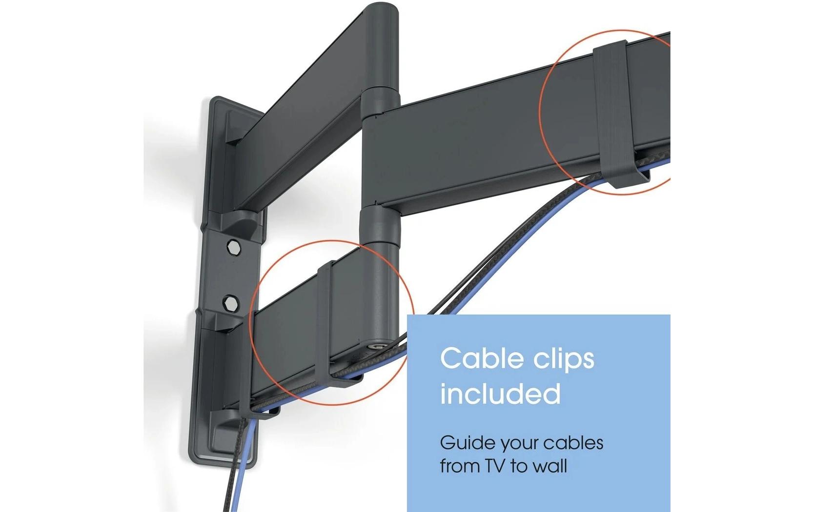 Vogel's Wandhalterung COMFORT, schwenkbar, 55-100", 55 kg Schwarz