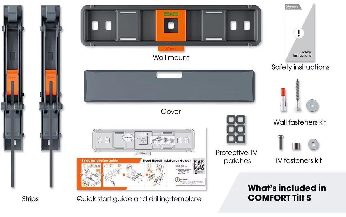 Vogel's Wandhalterung COMFORT TVM 3215B Schwarz