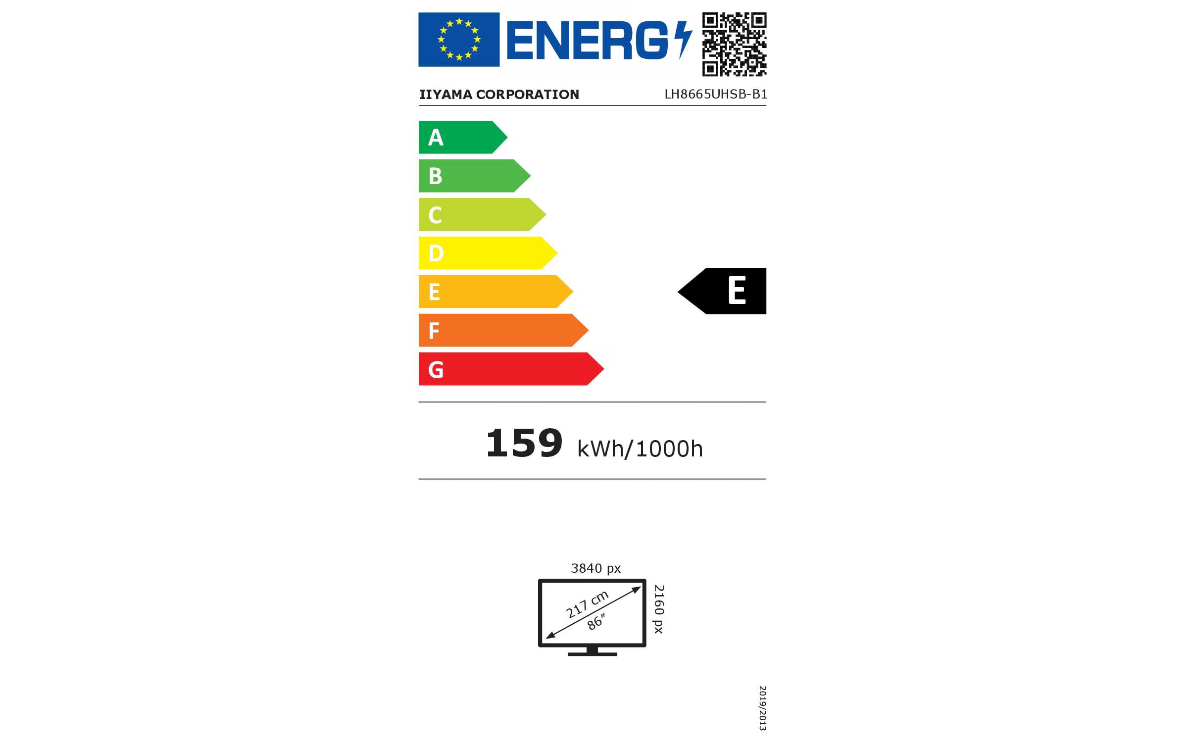 iiyama LH8665UHSB-B1 86 "