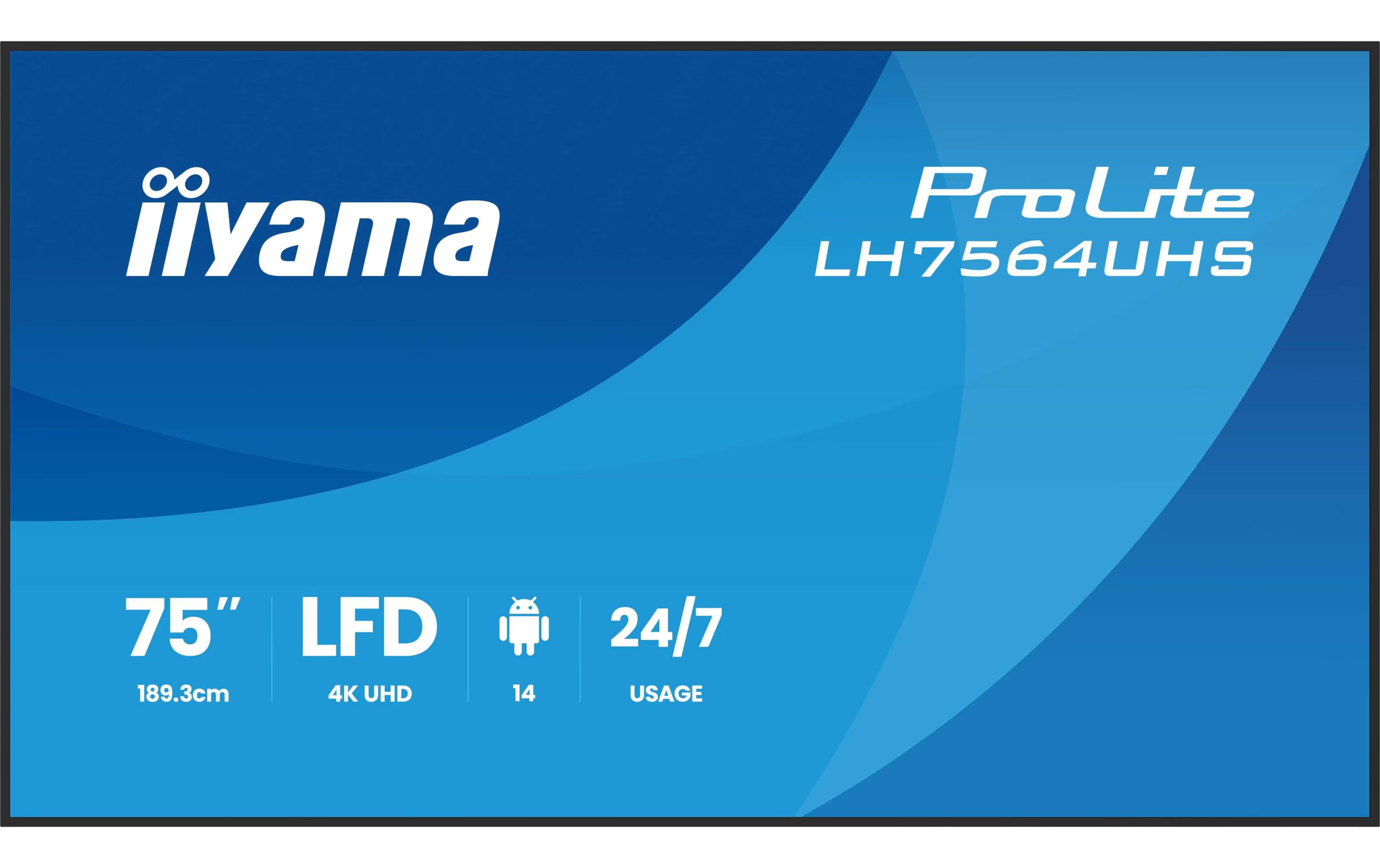 iiyama Public Display LH7564UHS-B1AG 75 "