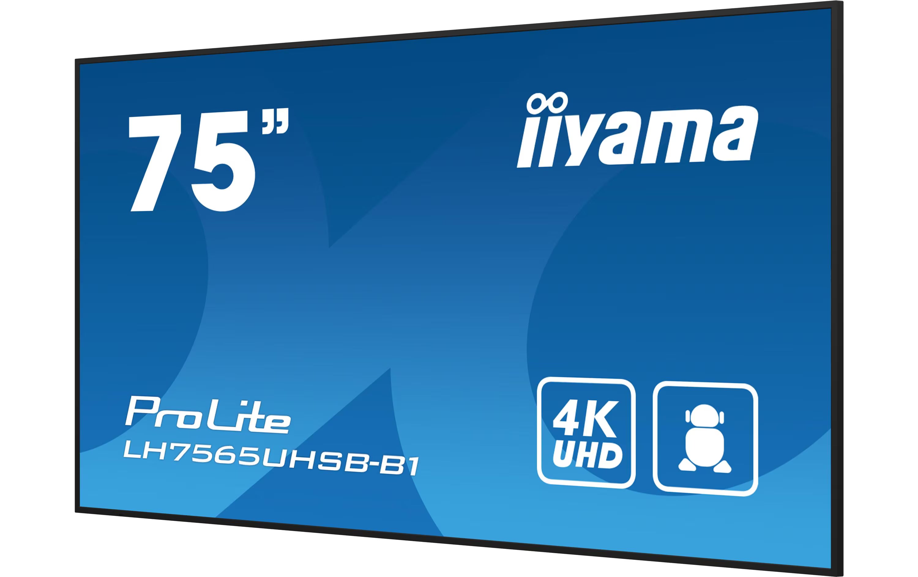 iiyama Public Display ProLite LH7565UHSB-B1 74.5 "