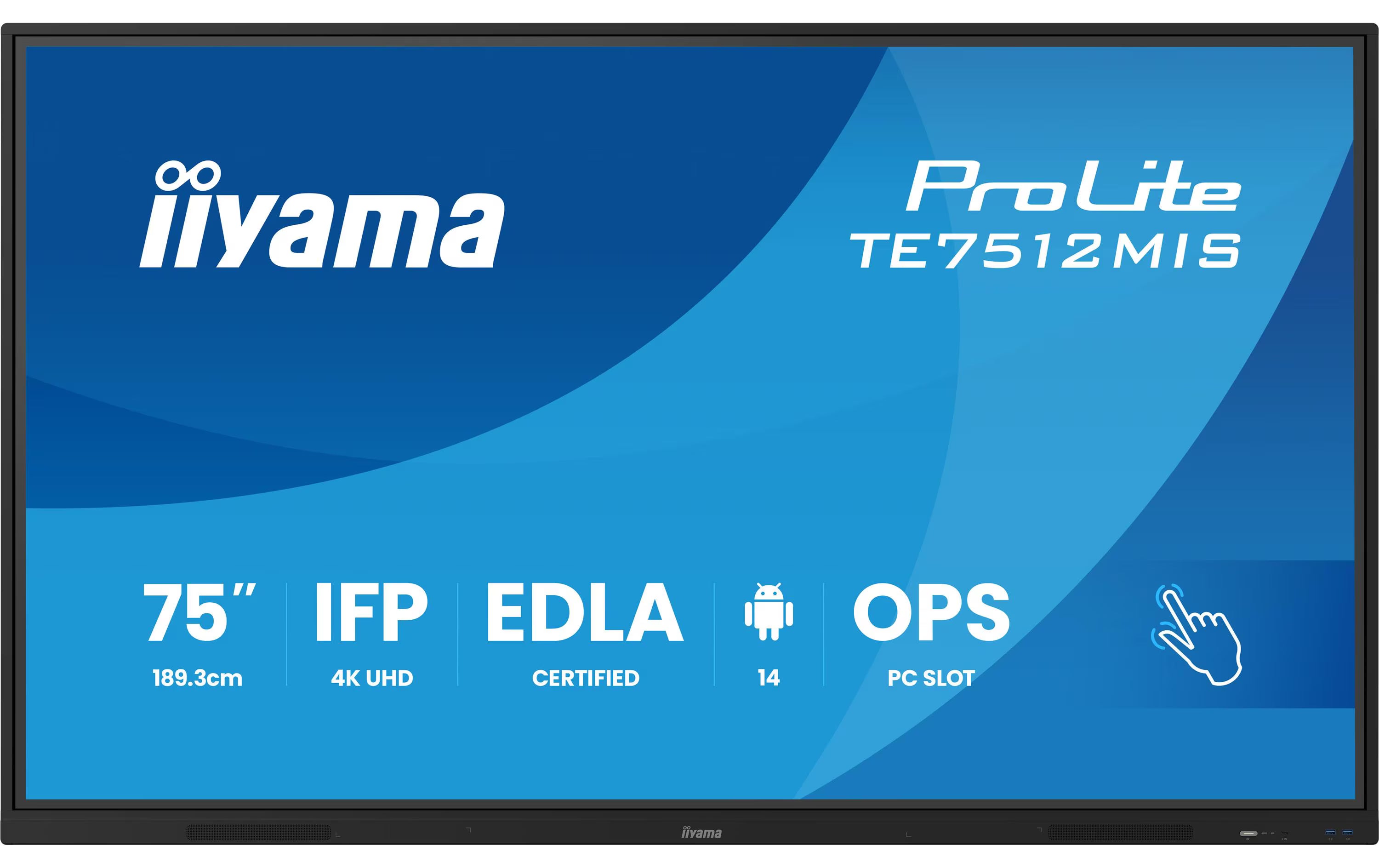 iiyama Touch Display ProLite TE7512MIS-B4AG 75 "