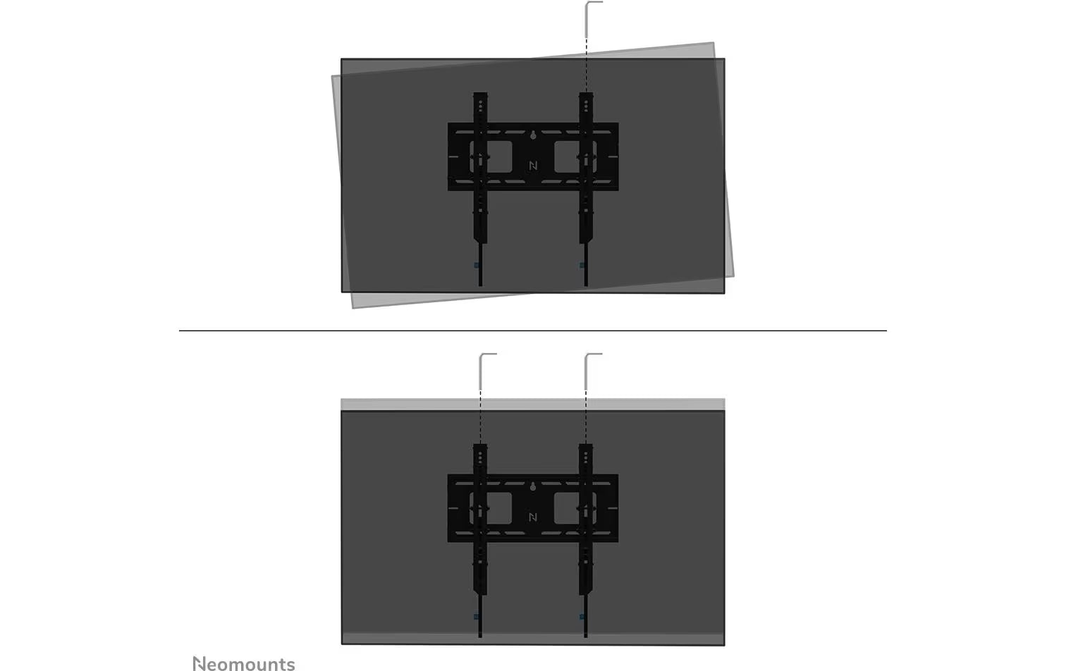 NEOMOUNTS Wandhalterung LEVEL-750, VESA 400 x 400 Schwarz