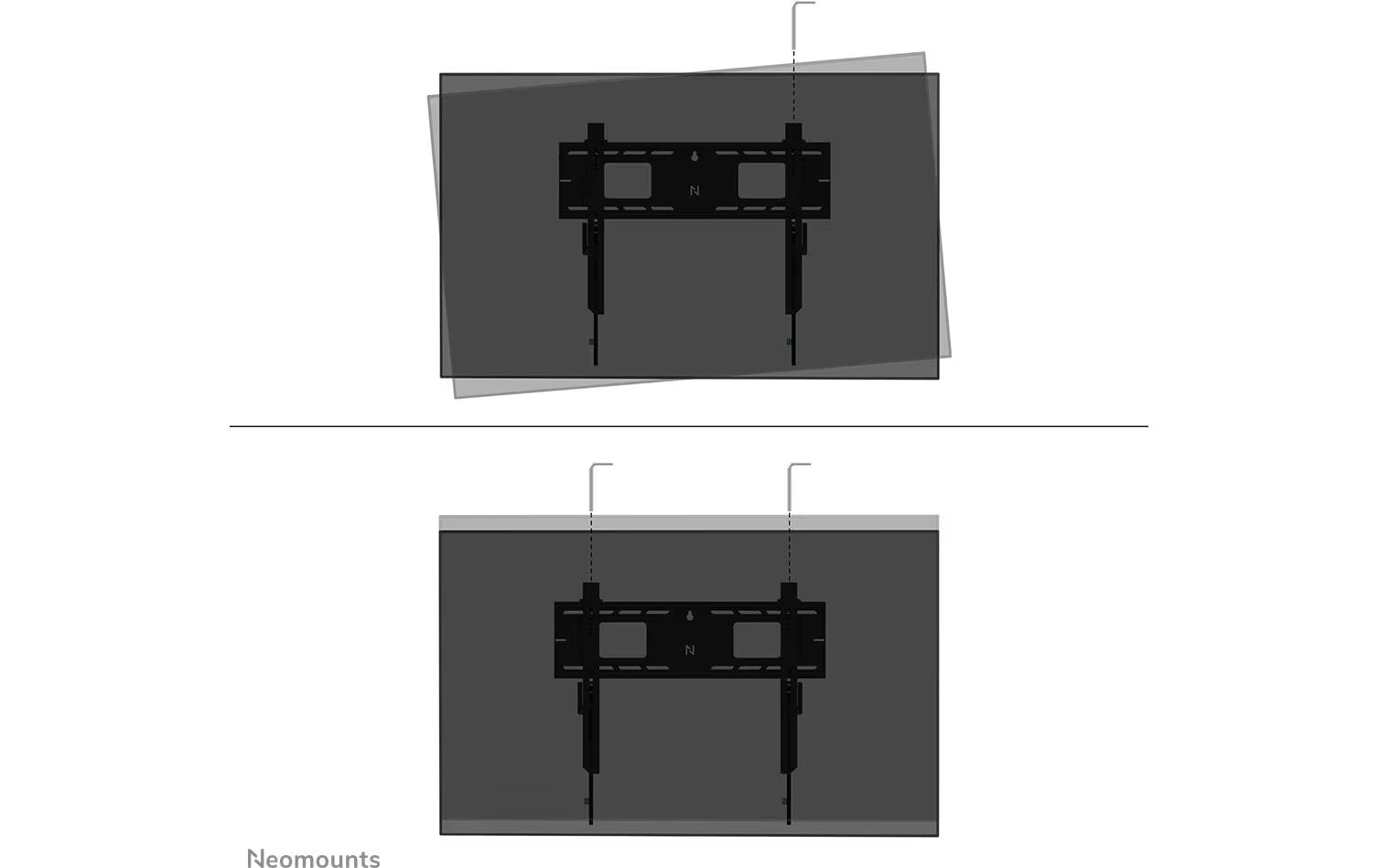 NEOMOUNTS Wandhalterung LEVEL-750, VESA 400 x 400 Schwarz