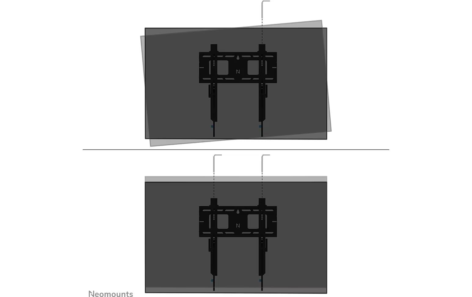 NEOMOUNTS Wandhalterung LEVEL-750, VESA 400 x 400 Schwarz