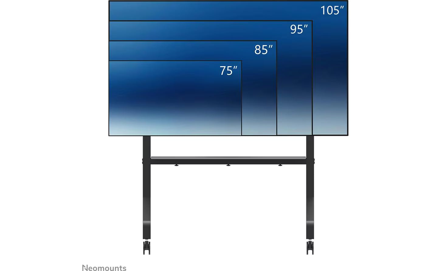 NEOMOUNTS Standfuss MOVE Go XL FL50-575BL1 Schwarz