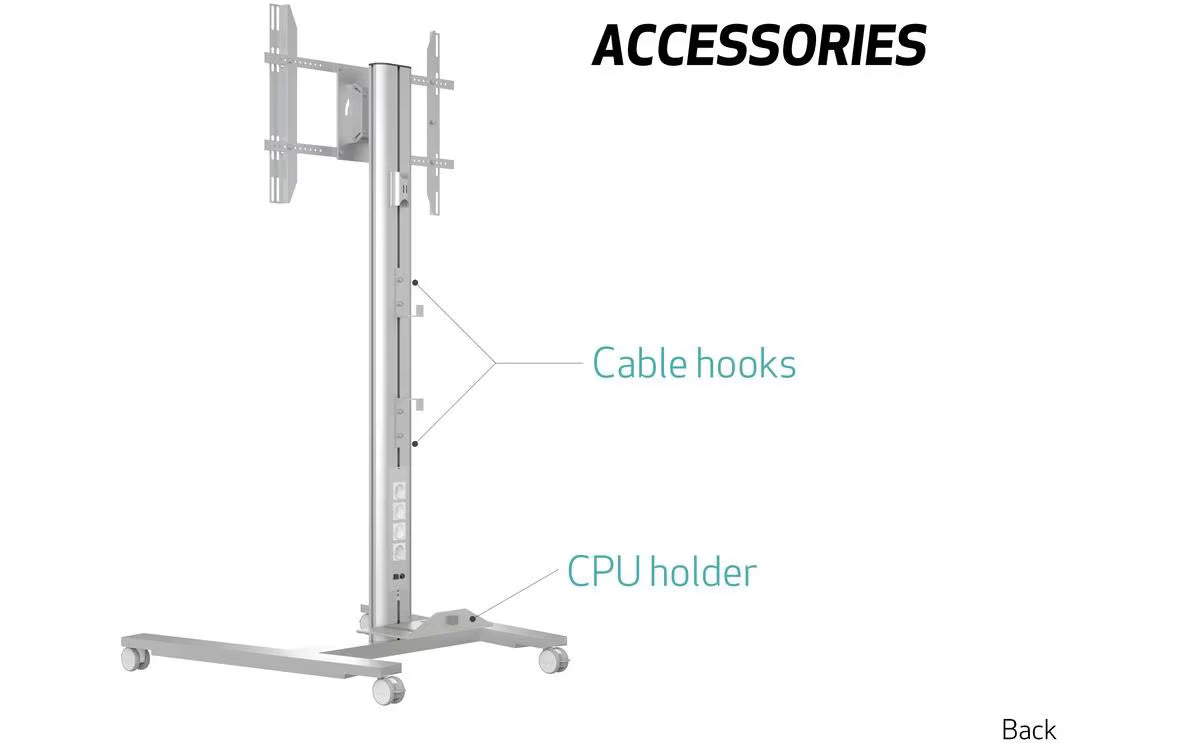 Multibrackets TV-Trolley M Public Display Stand 180 HD Single 55-80 Zoll