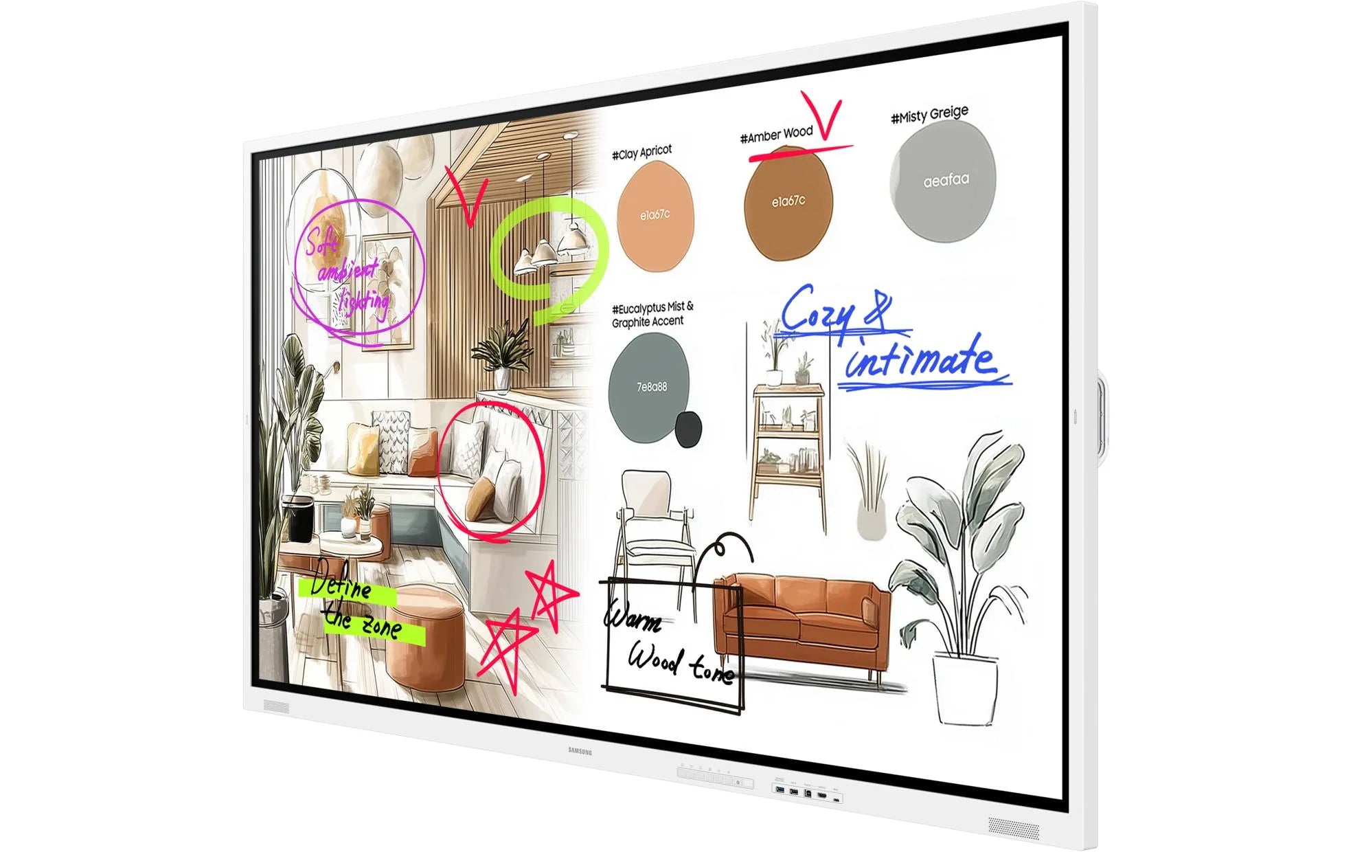 Samsung Touch Display Flip WM85FX Infrarot 85 "