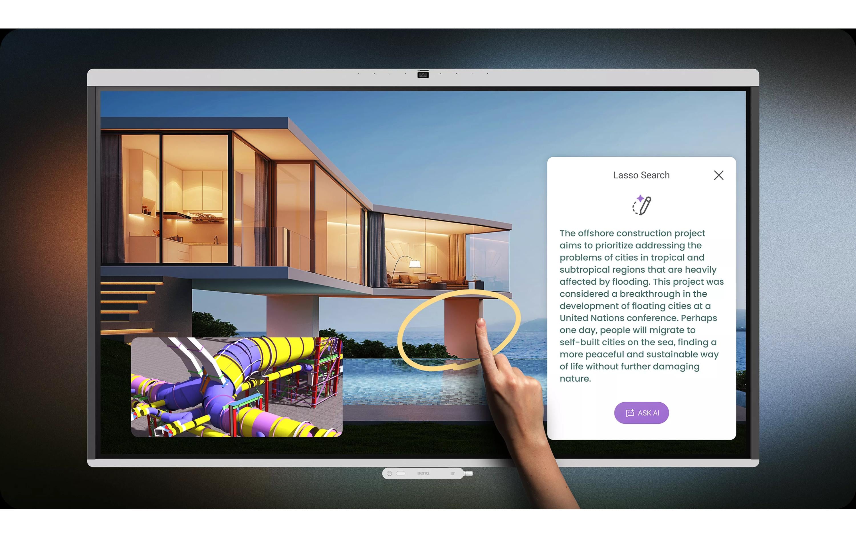 BenQ Touch Display CM7505 Infrarot 75 "