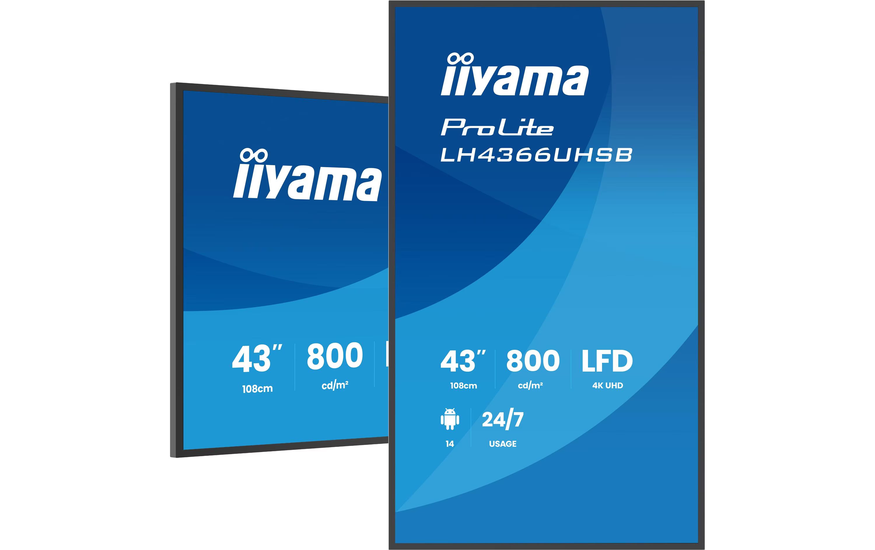 iiyama Public Display ProLite LH4366UHSB-B1AG 43 "