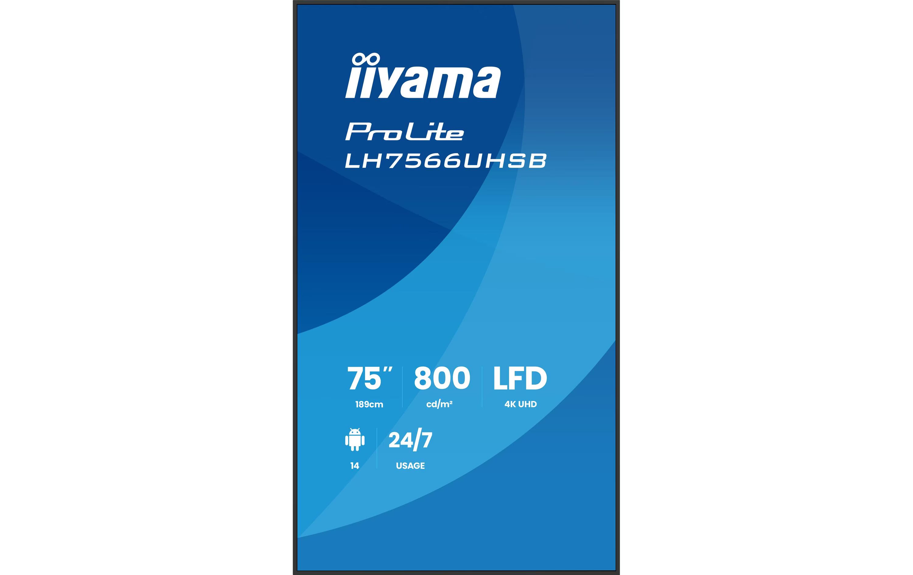 iiyama Public Display ProLite LH7566UHSB-B1AG 75 "