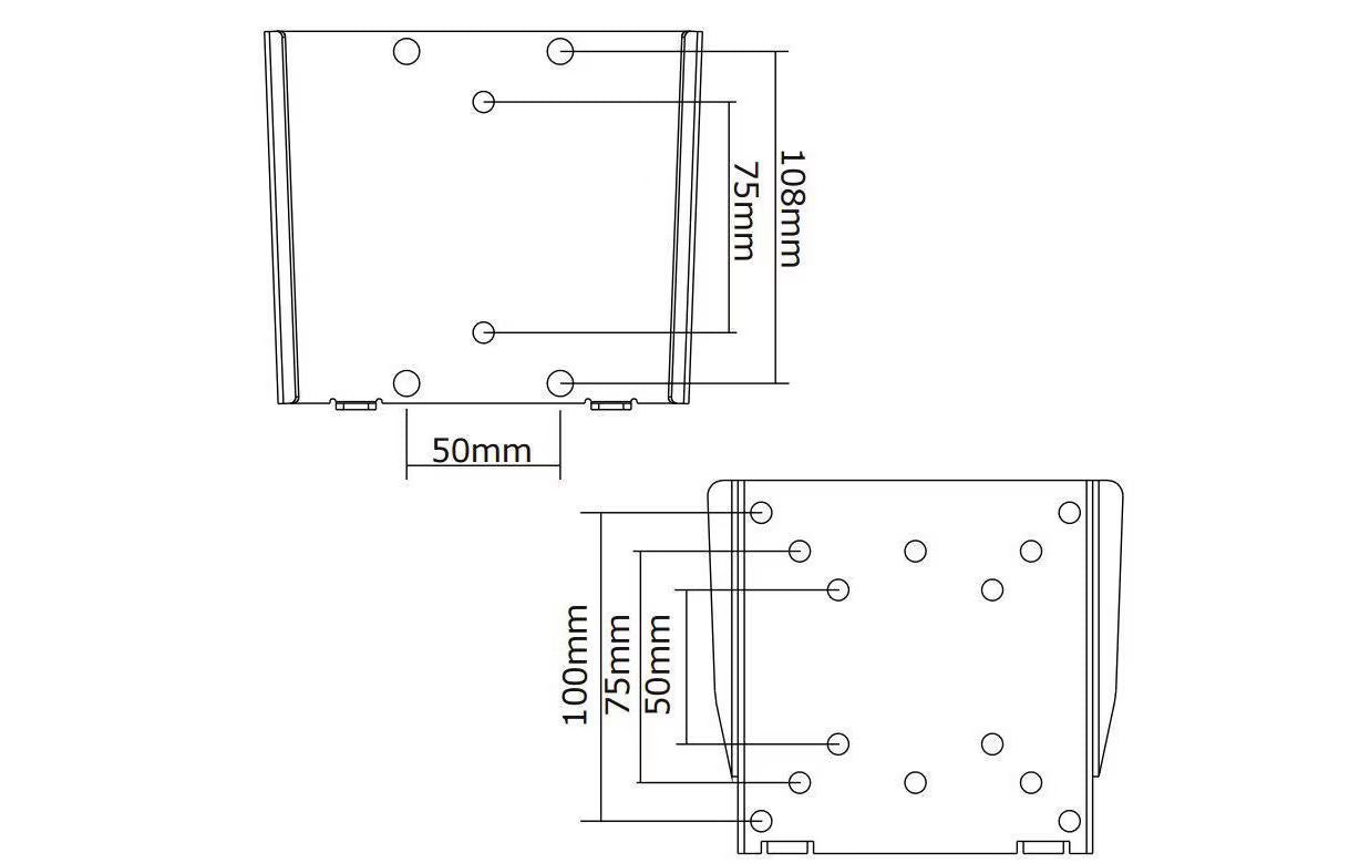 NEOMOUNTS Wandhalterung FPMA-W25 Silber