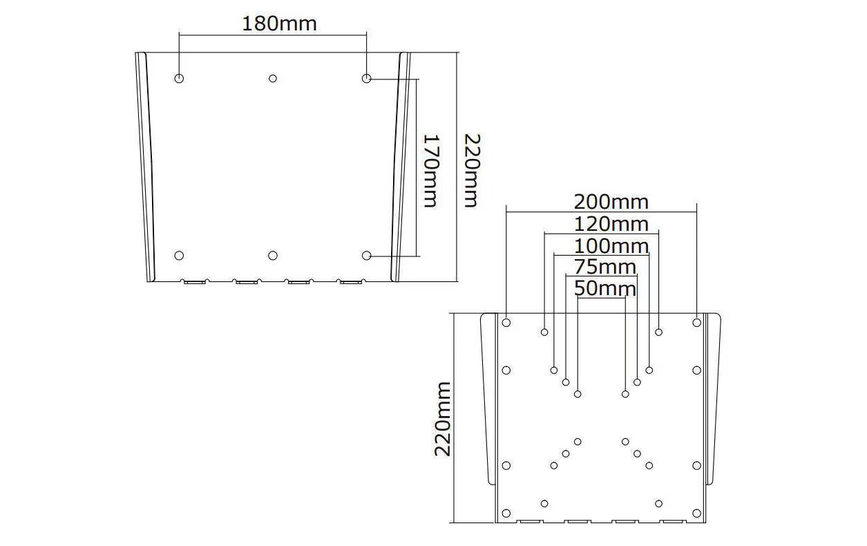 NEOMOUNTS Wandhalterung FPMA-W110 Silber