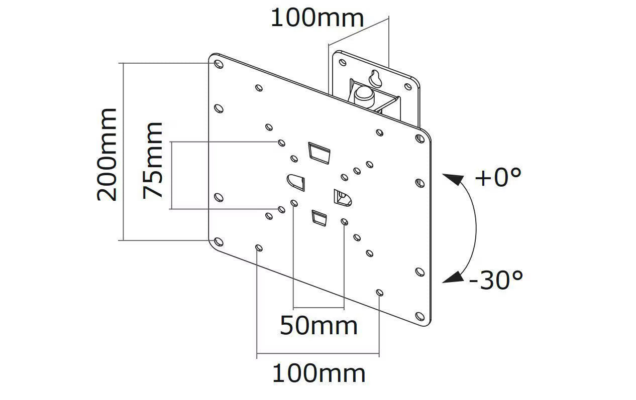 NEOMOUNTS Wandhalterung FPMA-W115 Silber