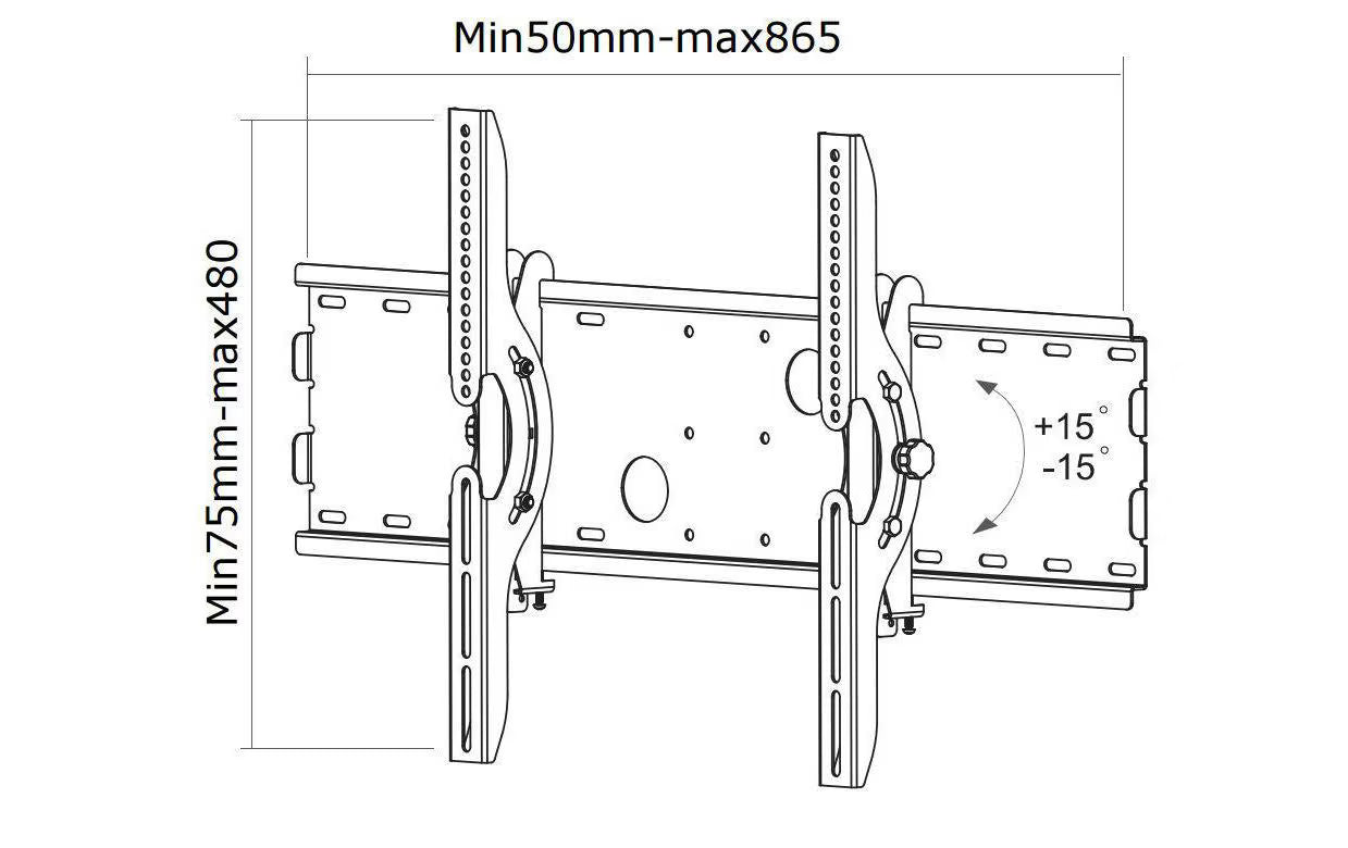 NEOMOUNTS Wandhalterung PLASMA-W200 Silber