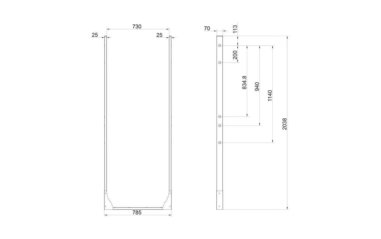 Multibrackets Standfuss Floormount Pro OM46N-D Schwarz