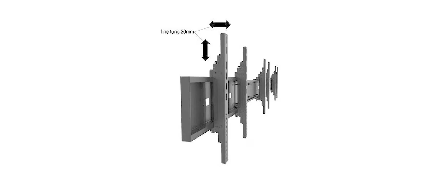 Multibrackets TV-Trolley Video Wall Stand 6-Screens