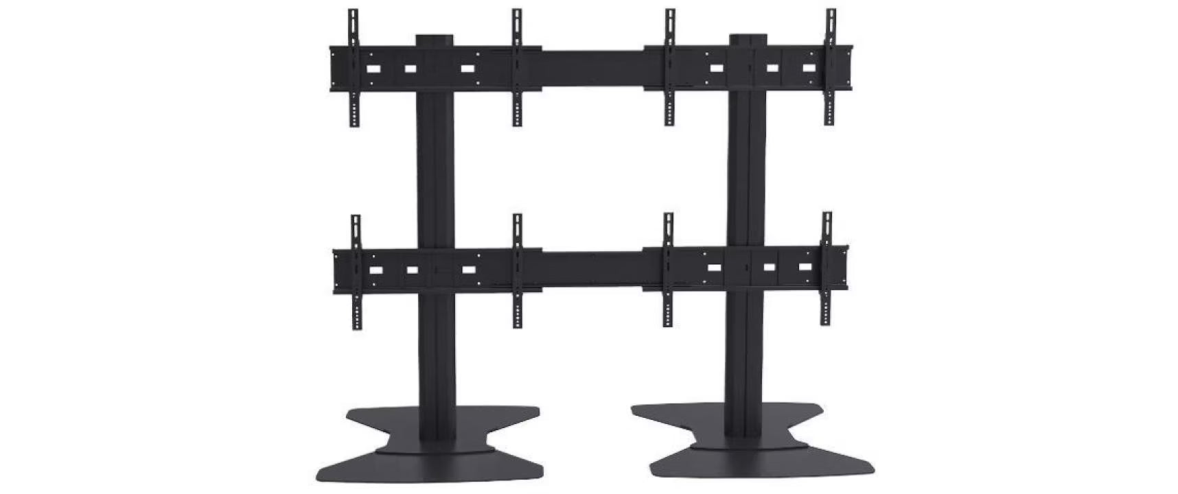 Multibrackets TV-Trolley Video Wall Stand 4-Screens 9710 Schwarz