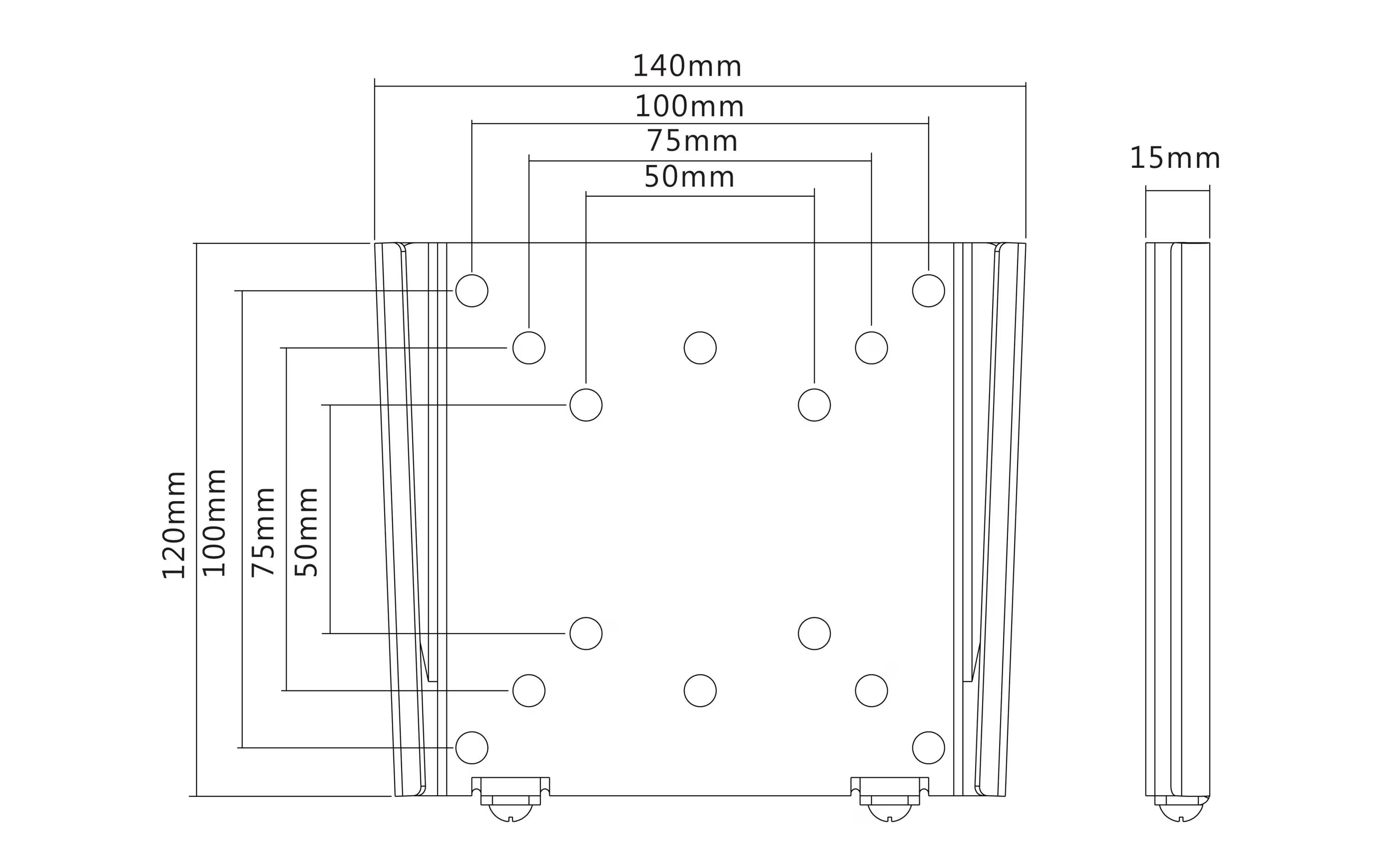 Multibrackets Wandhalterung 2988 Schwarz