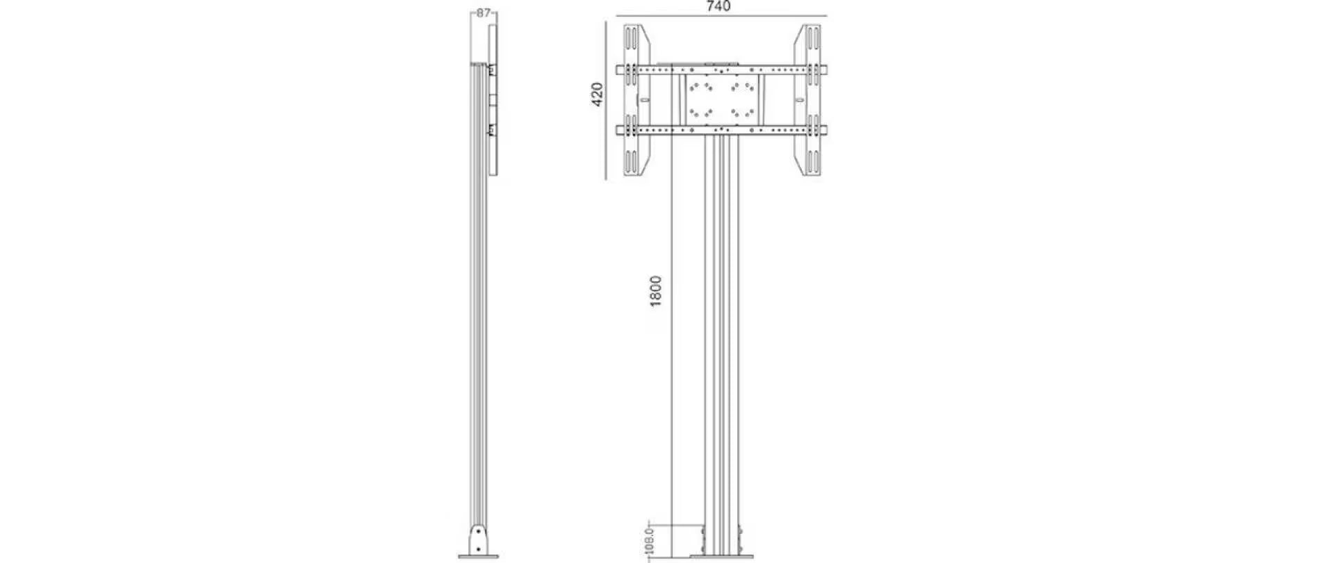 Multibrackets Standfuss 2401 Schwarz
